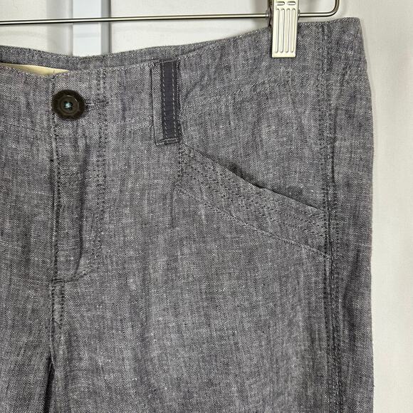 Pilcro and the Letterpress Linen Blend‎ Wide Leg Pants Gray Sz 8P Office Classic - Picture 2 of 8